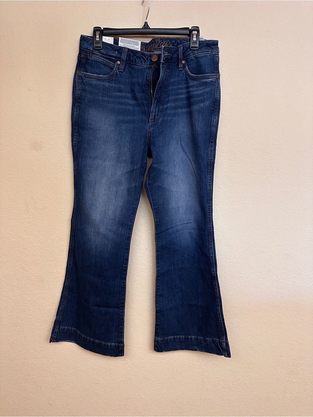Wrangler Dark Blue Flare Jeans - Classic Wash